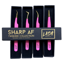 Load image into Gallery viewer, Pink Sharp AF Eyelash Tweezer - Full Collection - lashsociety.co.uk
