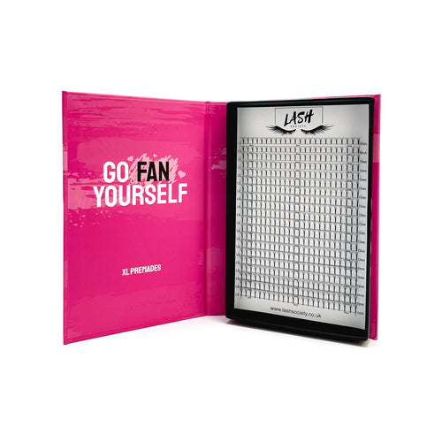 8D Go Fan Yourself Premade Fans XL Tray - lashsociety.co.uk