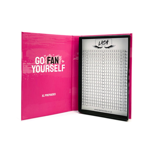 4D Go Fan Yourself Premade Fans XL Tray - lashsociety.co.uk