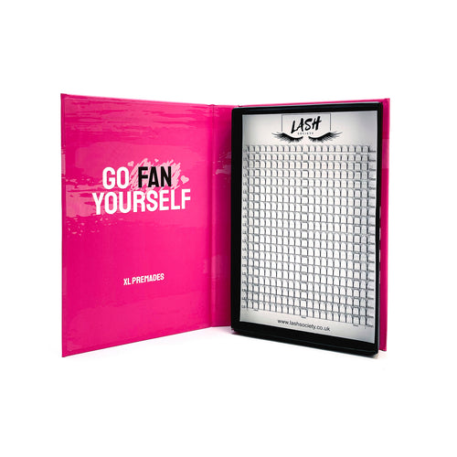 6D Go Fan Yourself Premade Fans XL Tray - lashsociety.co.uk